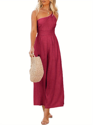 Chic One-Shoulder Jumpsuit