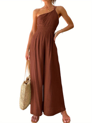 Chic One-Shoulder Jumpsuit