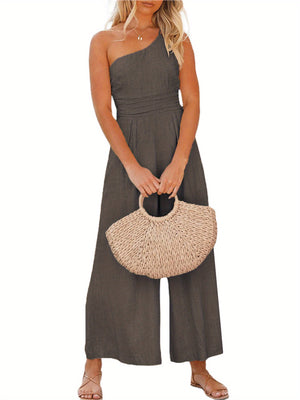 Chic One-Shoulder Jumpsuit