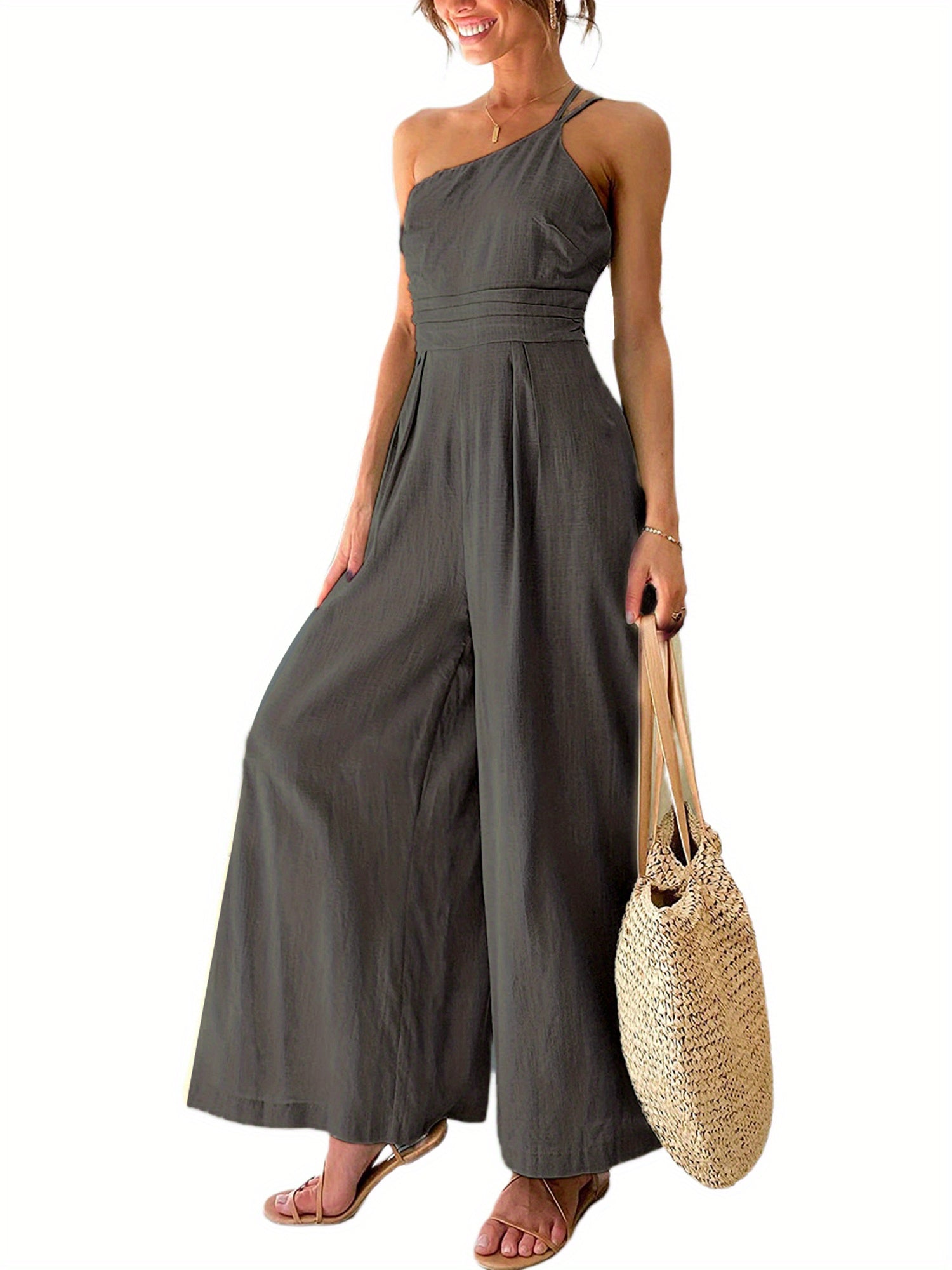 Chic One-Shoulder Jumpsuit