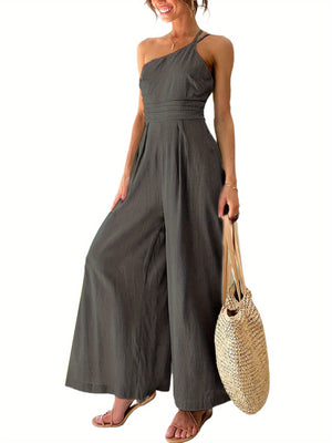 Chic One-Shoulder Jumpsuit